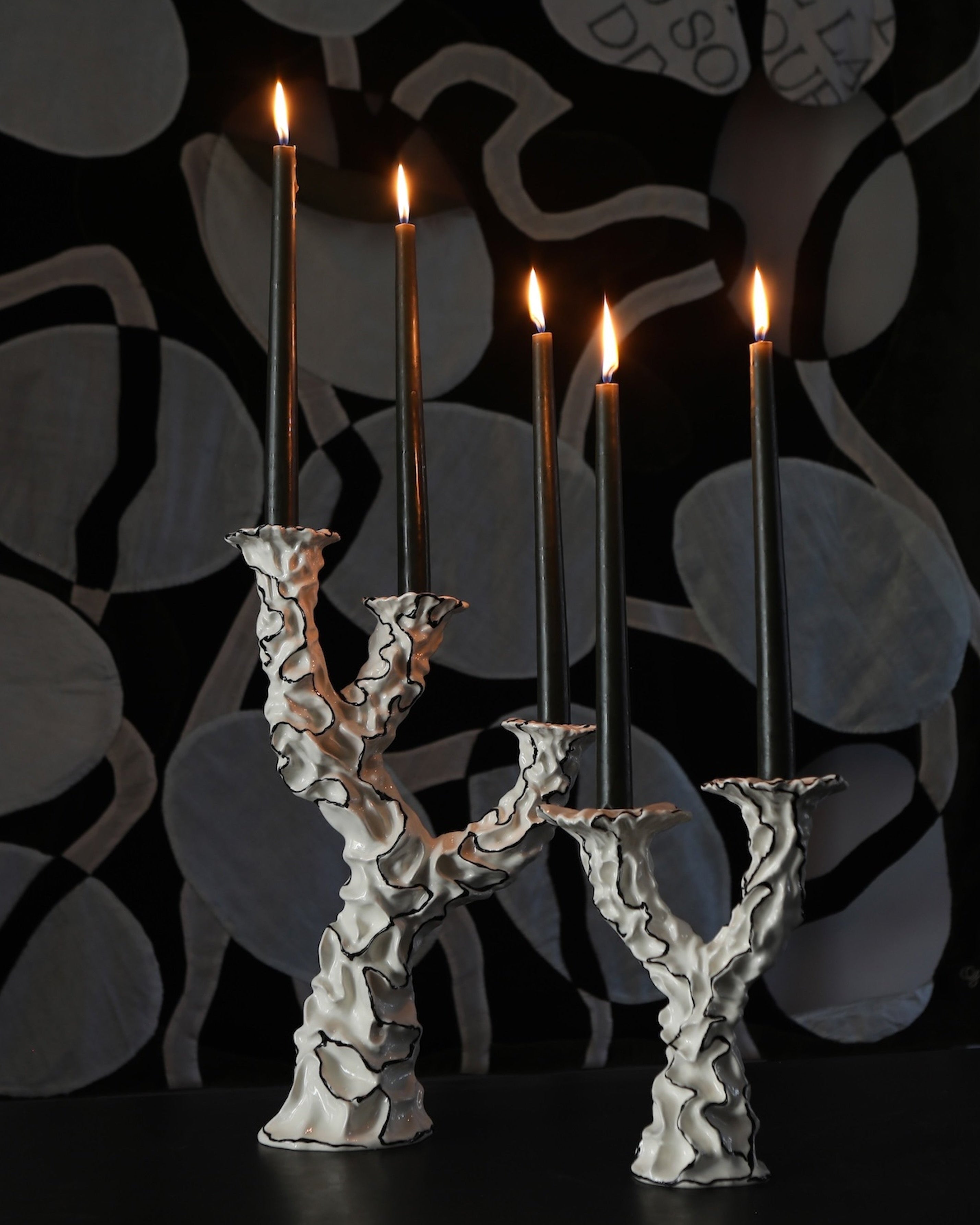 Three Wishes Candle Holder— Ceramic Candlestick | House of Quentin