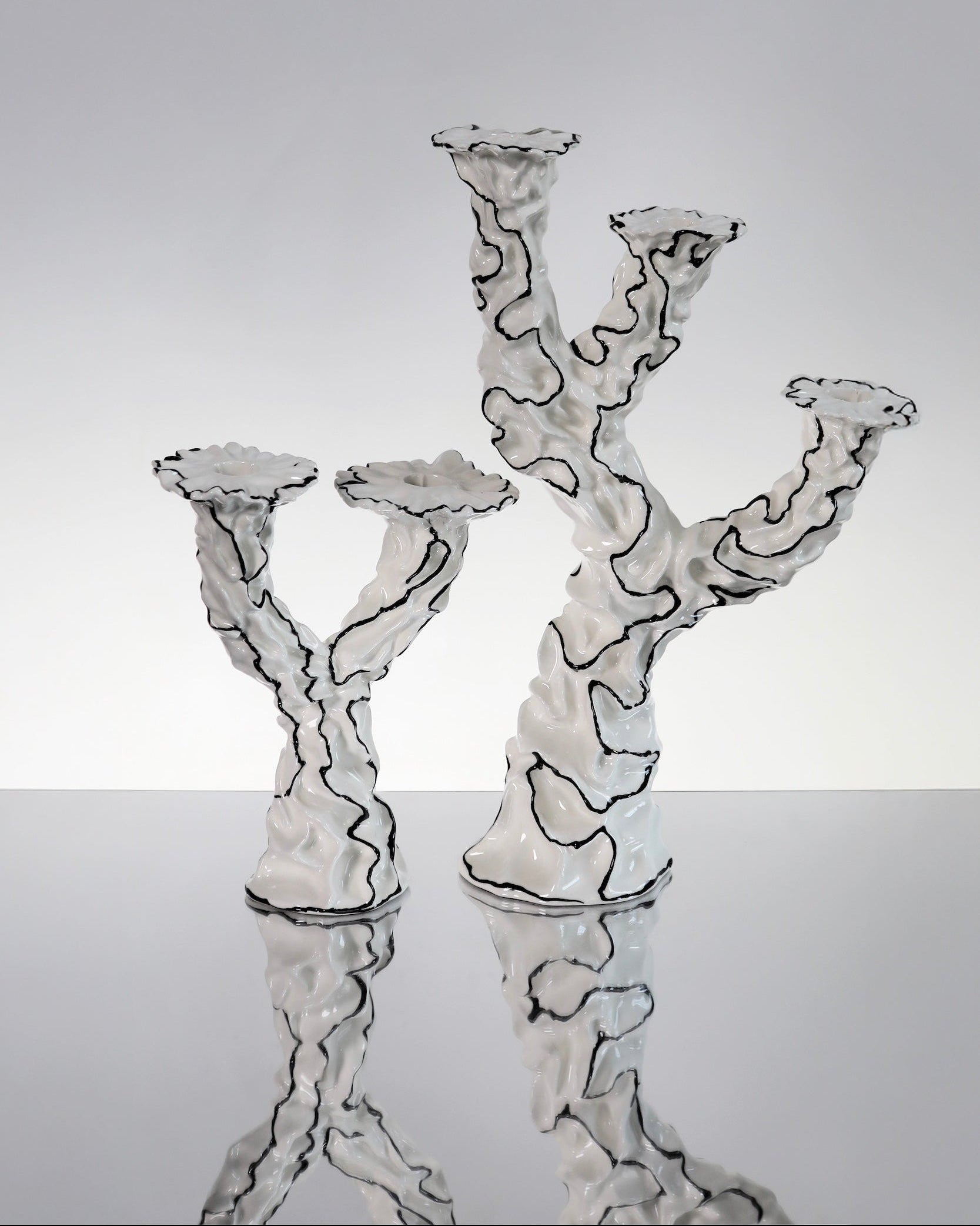 Three Wishes Candle Holder— Ceramic Candlestick | House of Quentin